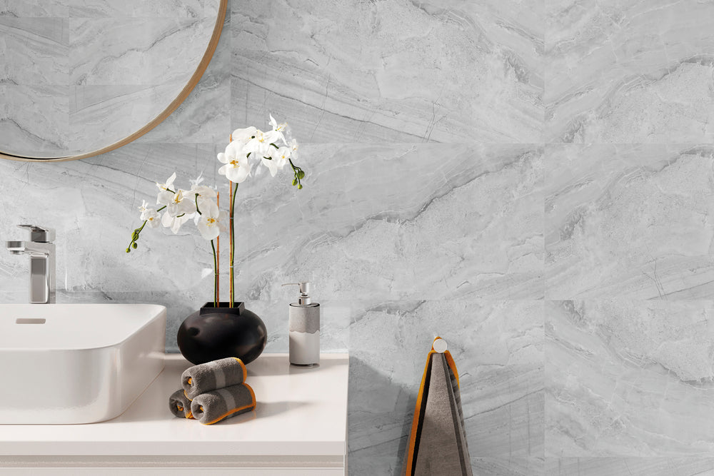 Wandpaneel Ash Grey glänzend