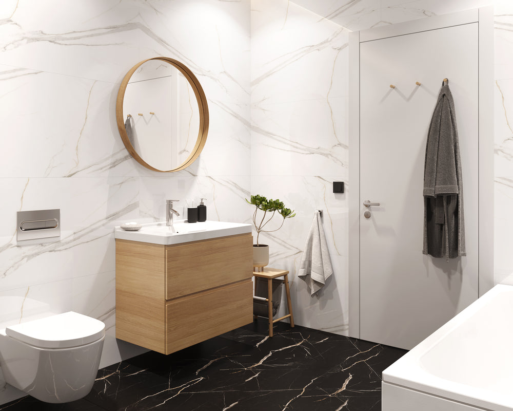 Calacatta Black Bodenfliese