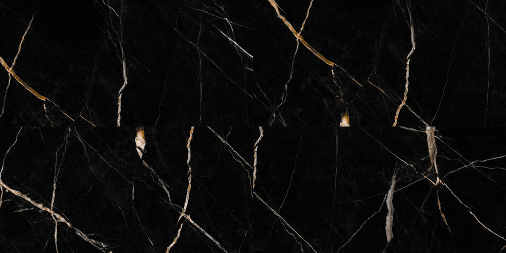 Wandpaneel Calacatta black glänzend